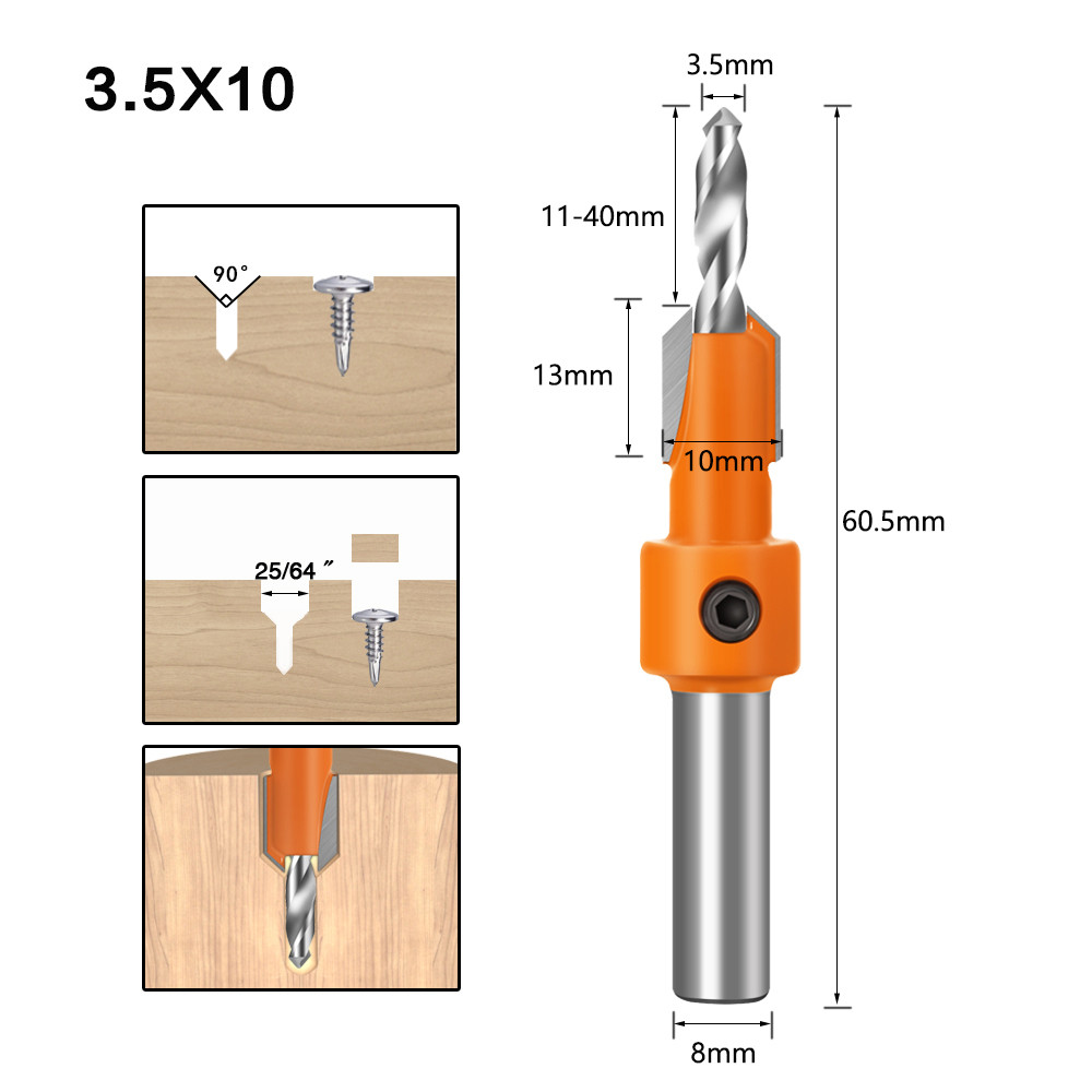 5Pcs-10mm-Carbide-Tip-HSS-Woodworking-Countersink-Drill-Router-Bit-Set-8mm-Shank-Screw-Extractor-Rem-1715827-6