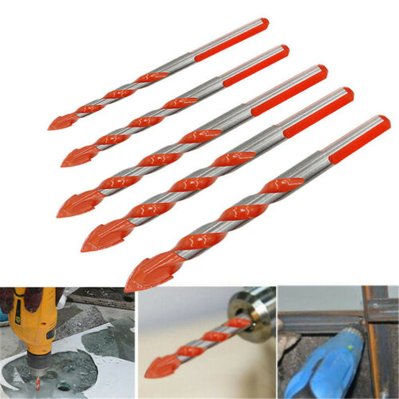 5Pcs-681012mm-Triangular-overlord-Handle-Multifunctional-Auger-Drill-Bits-For-Tile-Glass-Wall-Wood-1548498-2