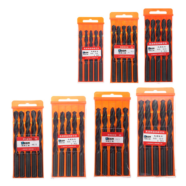 5Pcs-912mm-HSS-Straight-Shank-Metric-Twist-Drill-Bit-Set-Professional-Tool-1265731-8