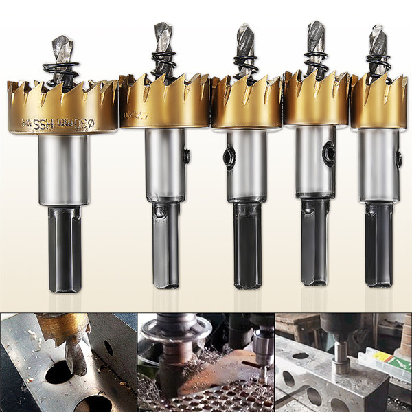 5Pcs-High-Speed-Steel-Drill-Bits-16-30mm-Hole-Saw-Cutter-Set-1185359-5