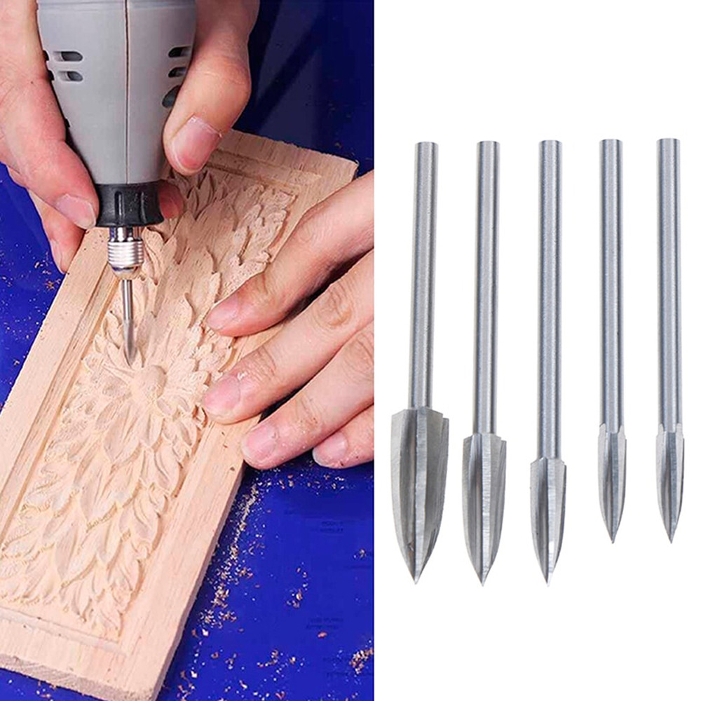 5pcs-3mm-Shank-Wood-Carving-Engraving-Drill-Bit-Milling-Cutter-HSS-Woodworking-Tools-1930530-9