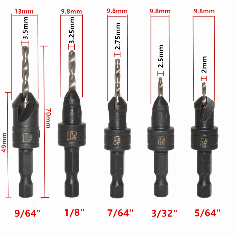 5pcs-82-Degree-Countersink-Drill-Bit-Set-for-Wood-Quick-Change-Chamfered-Adjustable-Drilling-Woodwor-1905154-8