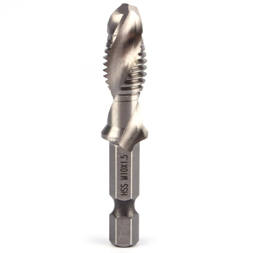 6Pcs-14-Inch-M3-M10-Screw-Tap-HSS-Combination-Drill-Tap-Bit-Set-Hex-Shank-Deburr-Countersink-Bits-1803527-12