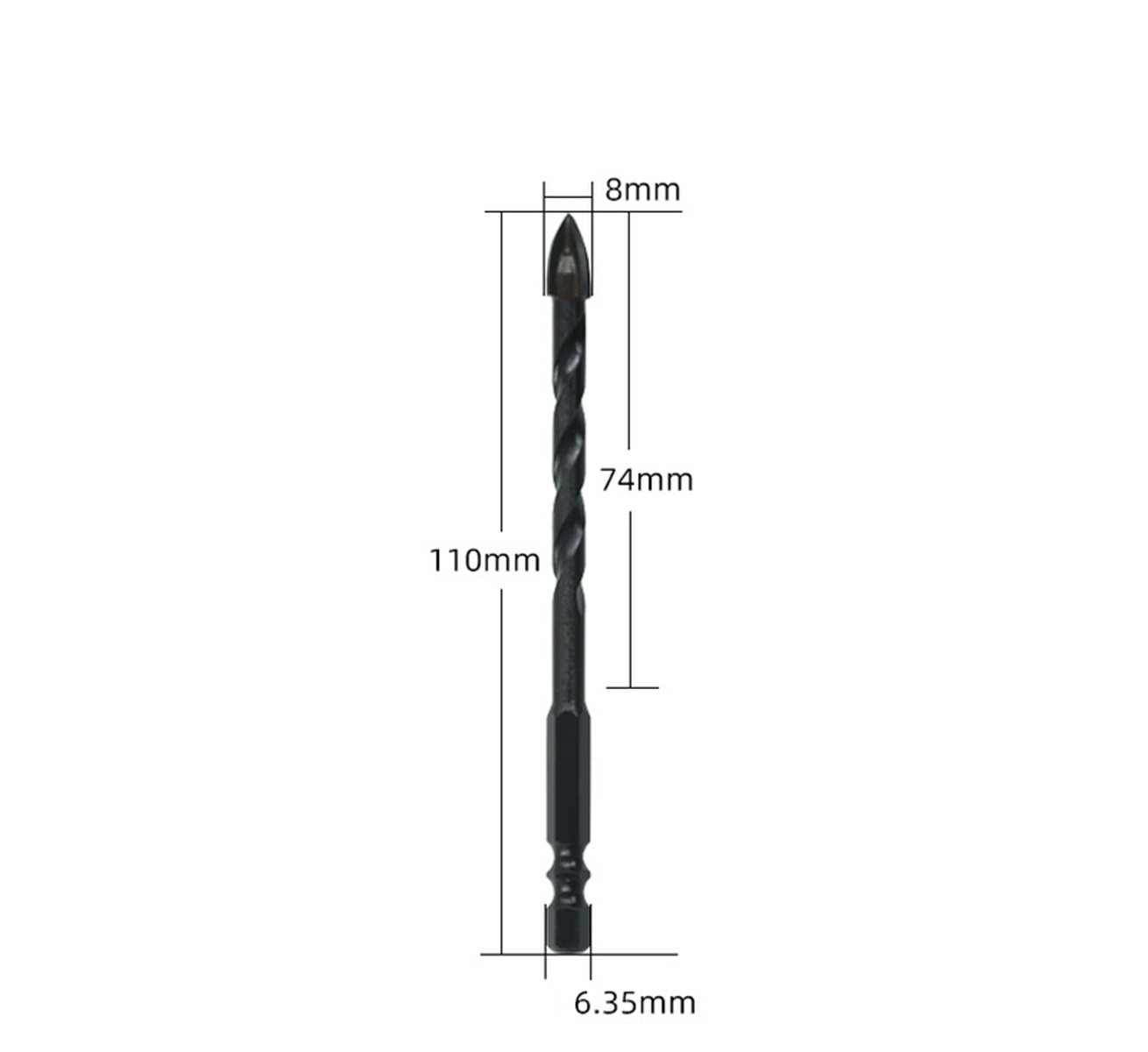 6pcs-6-12mm-4-Flute-Cross-Tile-Drill-Bits-Set-Alloy-Triangle-Twist-Drill-Stone-Glass-Ceramic-Concret-1910909-4
