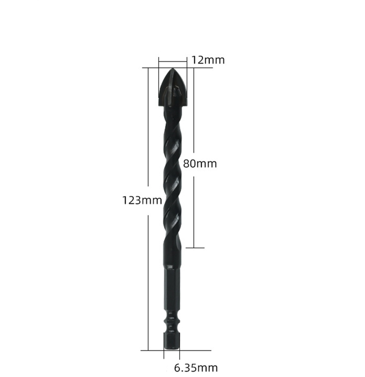 6pcs-6-12mm-4-Flute-Cross-Tile-Drill-Bits-Set-Alloy-Triangle-Twist-Drill-Stone-Glass-Ceramic-Concret-1910909-6
