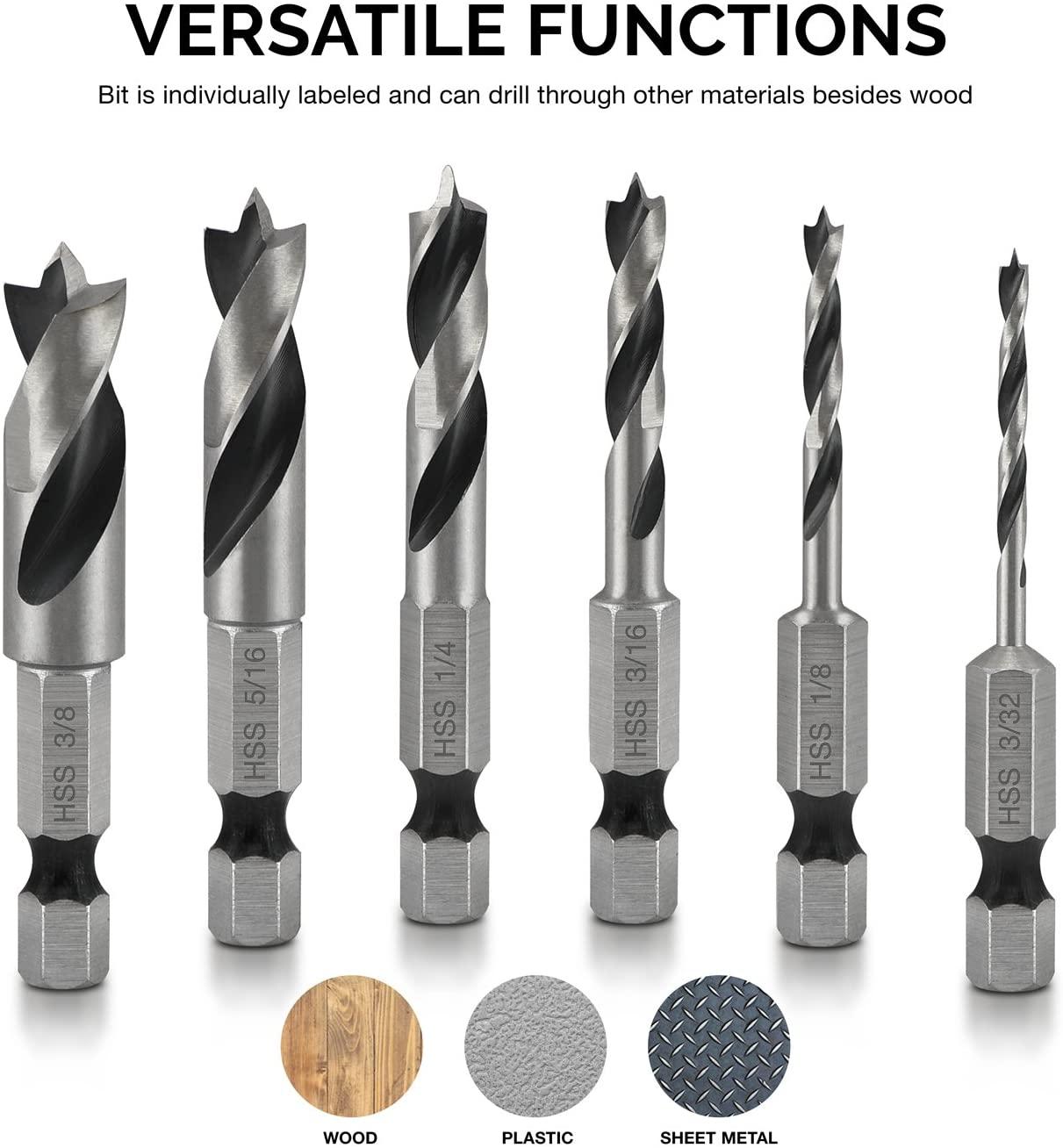 6pcs-HSS-4241-Woodworking-Drill-Bits-Set-14-Inch-Quick-Change-Hex-Shank-Stubby-Drill-Bit-1903605-2