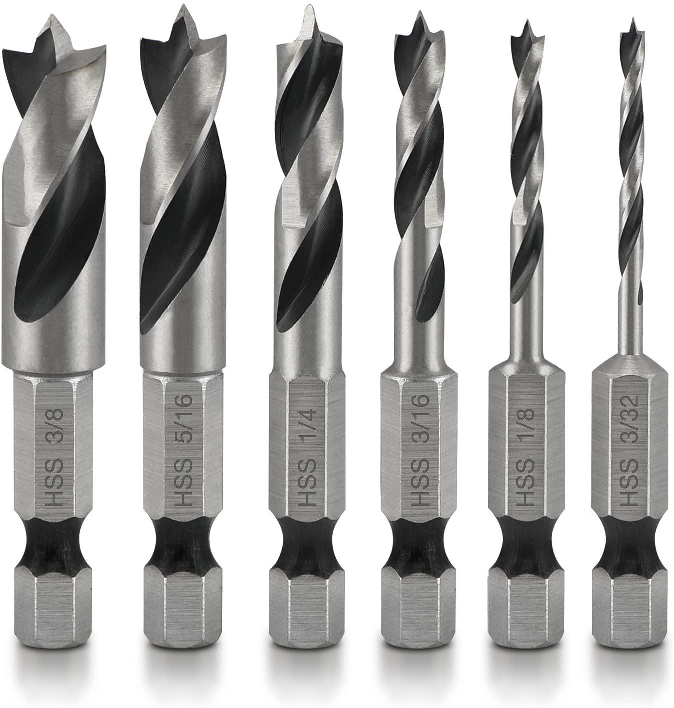 6pcs-HSS-4241-Woodworking-Drill-Bits-Set-14-Inch-Quick-Change-Hex-Shank-Stubby-Drill-Bit-1903605-3