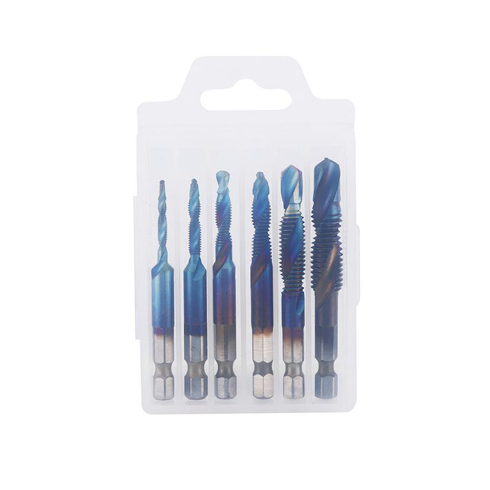 6pcs-M3-M10-Combination-Drill-Tap-Bit-Hex-Shank-Blue-Coated-Deburr-Countersink-Bits-Screw-Thread-Met-1867148-11