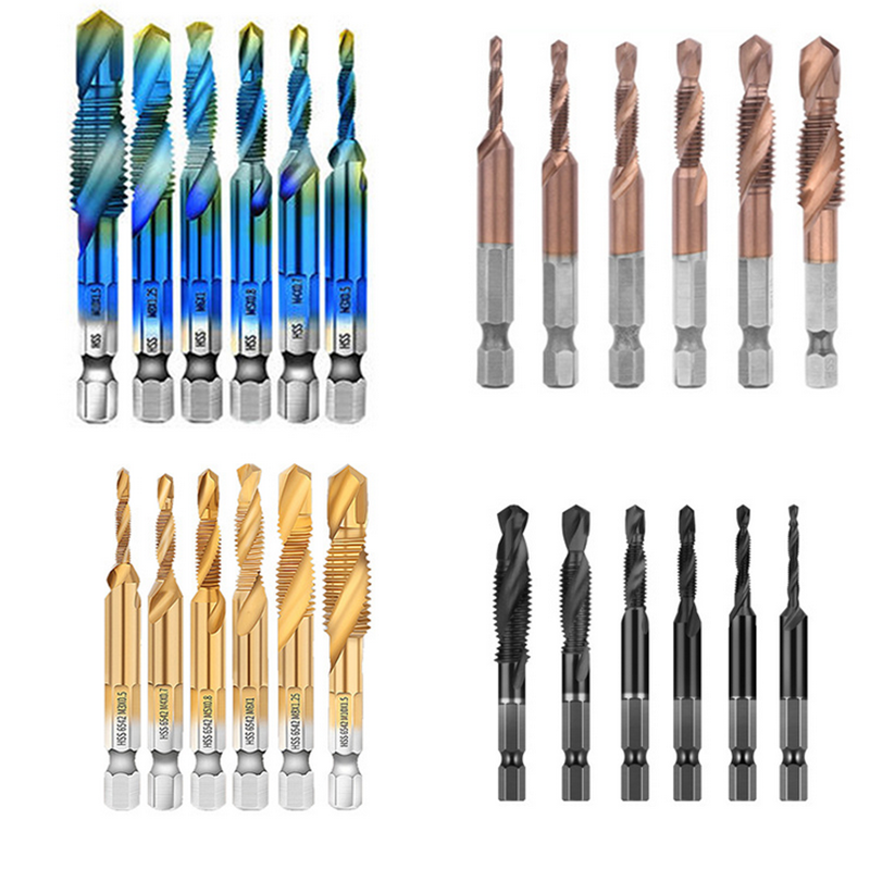 6pcs-M3-M10-Combination-Drill-Tap-Bit-Set-HSS-6542-Deburr-Countersink-Drill-Bits-1924121-1