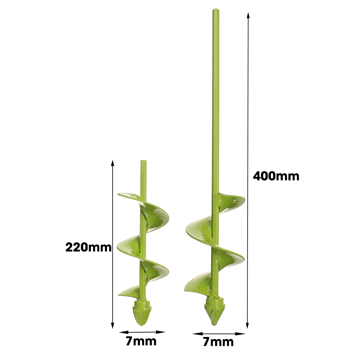 70mm-Wide-Green-Garden-Auger-Drill-Bit-Electric-Drill-Bit-Digs-Hole-400220mm-Length-1578436-1