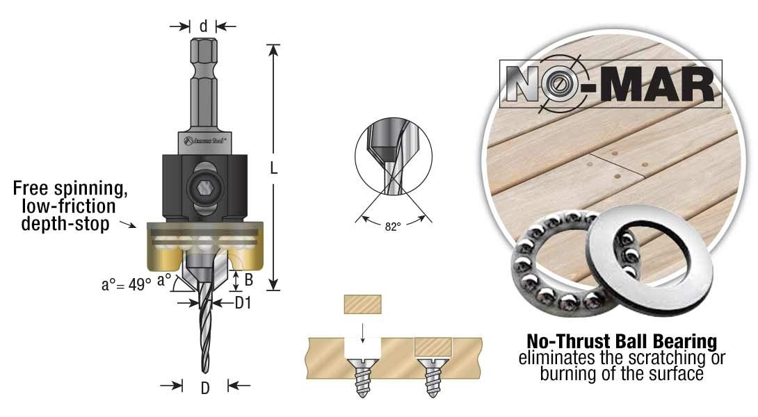 82-Degree-Carbide-Tipped-Woodworking-Countersink-Drill-Bits-with-Adjustable-Depth-Stop-No-Thrust-Bal-1927178-1