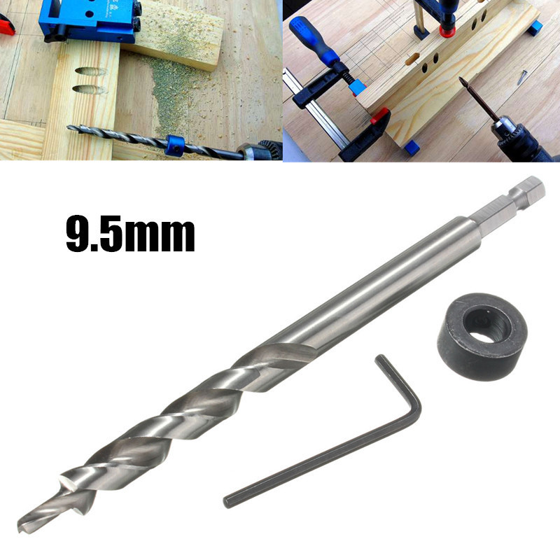95mm-Twist-Step-Drill-Bit-With-Depth-Stop-Collar-for-Pocket-Hole-Jig-Kit-1078284-2