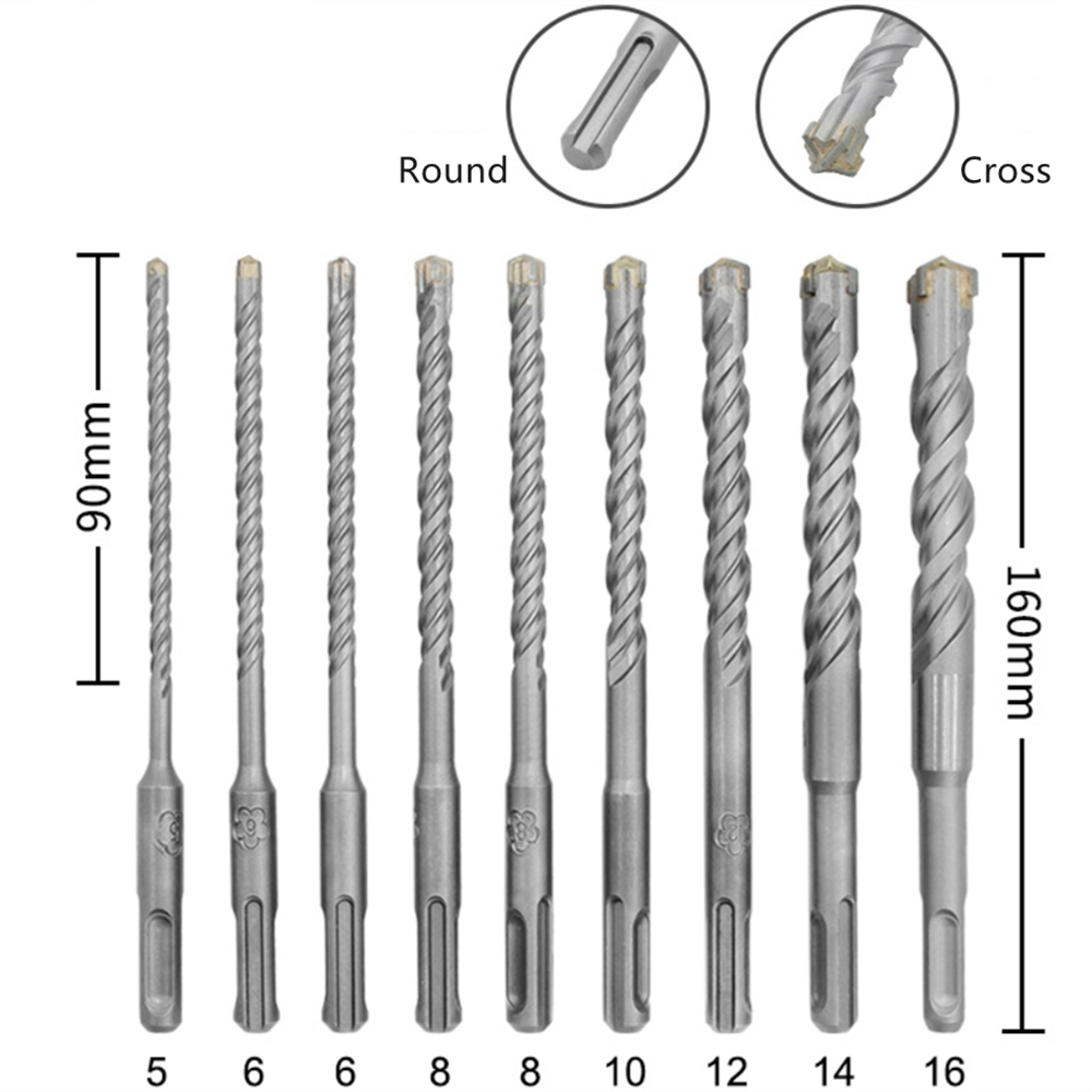9pcs-5mm-16mm-Round-Shank-Electric-Hammer-Drill-Bit-Carbide-Impact-Masonry-Drill-Bit-for-Wall-Concre-1931039-5