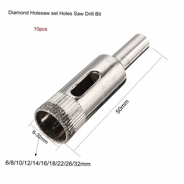 Baban-10pcs-6-32mm-Diamond-Hole-Saw-Drill-Bit-for-Glass-Ceramic-Marble-1226243-1