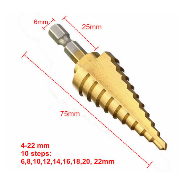 Doersupp-4-22mm-Hex-Shank-Step-Cone-Drill-Bit-HSS-Titanium-Coated-Hole-Cutter-1195644-1
