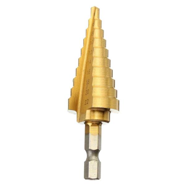 Doersupp-4-22mm-Hex-Shank-Step-Cone-Drill-Bit-HSS-Titanium-Coated-Hole-Cutter-1195644-2