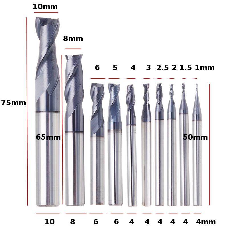 Drillpro-1-10mm-HRC55-TiAlN-2-Flutes-End-Mill-Cutter-Tungsten-Carbide-Milling-Cutter-CNC-Tool-1273827-1