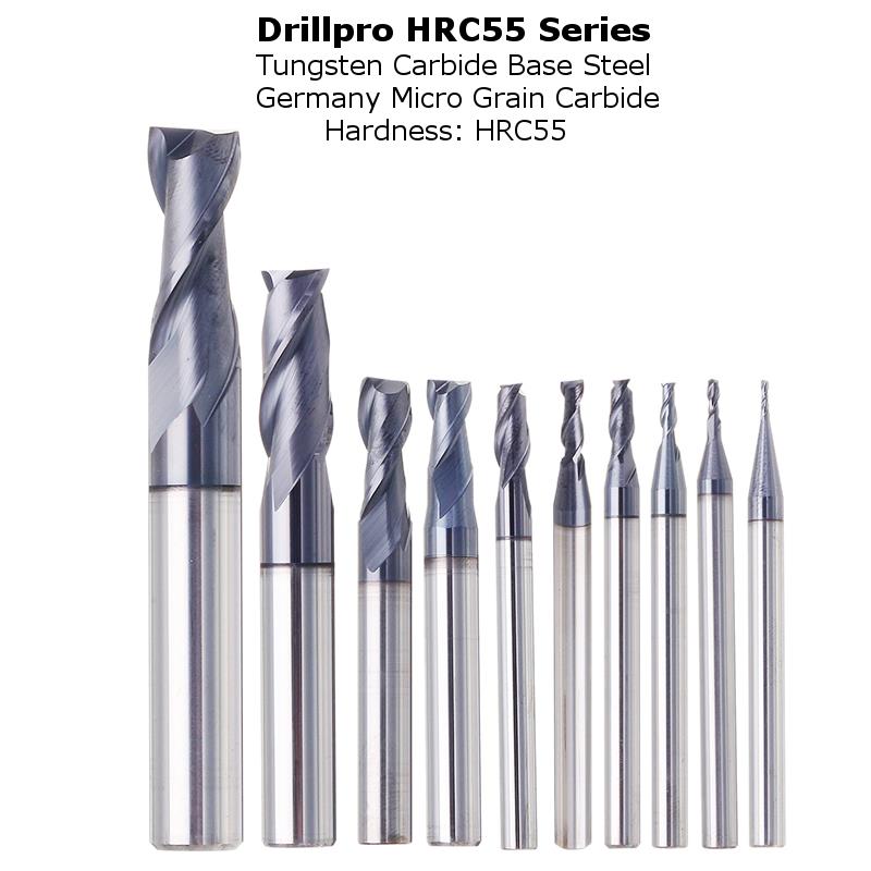 Drillpro-1-10mm-HRC55-TiAlN-2-Flutes-End-Mill-Cutter-Tungsten-Carbide-Milling-Cutter-CNC-Tool-1273827-3