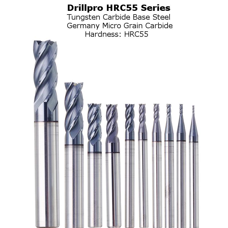 Drillpro-1-10mm-HRC55-TiAlN-4-Flutes-End-Mill-Cutter-Tungsten-Carbide-Milling-Cutter-CNC-Tool-1273828-3