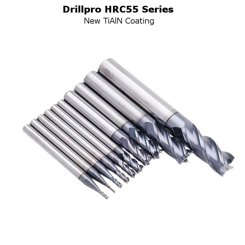 Drillpro-1-10mm-HRC55-TiAlN-4-Flutes-End-Mill-Cutter-Tungsten-Carbide-Milling-Cutter-CNC-Tool-1273828-4