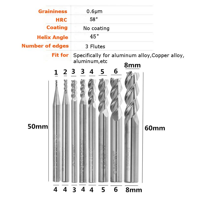 Drillpro-1-8mm-HRC58-3-Flutes-End-Mill-Cutter-Tungsten-Carbide-CNC-Milling-Tool-for-Aluminum-1223411-2