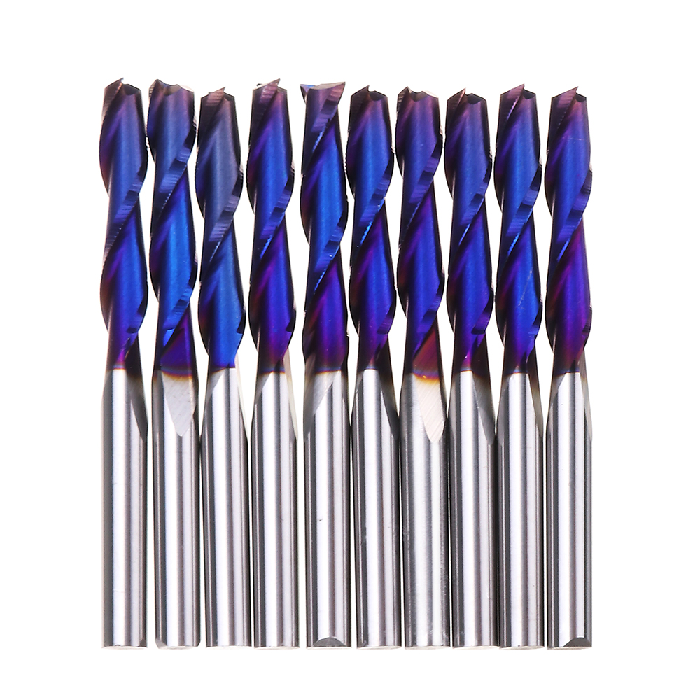 Drillpro-10pcs-3175mm-Shank-Blue-Coated-Spiral-Flat-End-Mill-Two-Flute-CNC-Milling-Cutter-1457647-1
