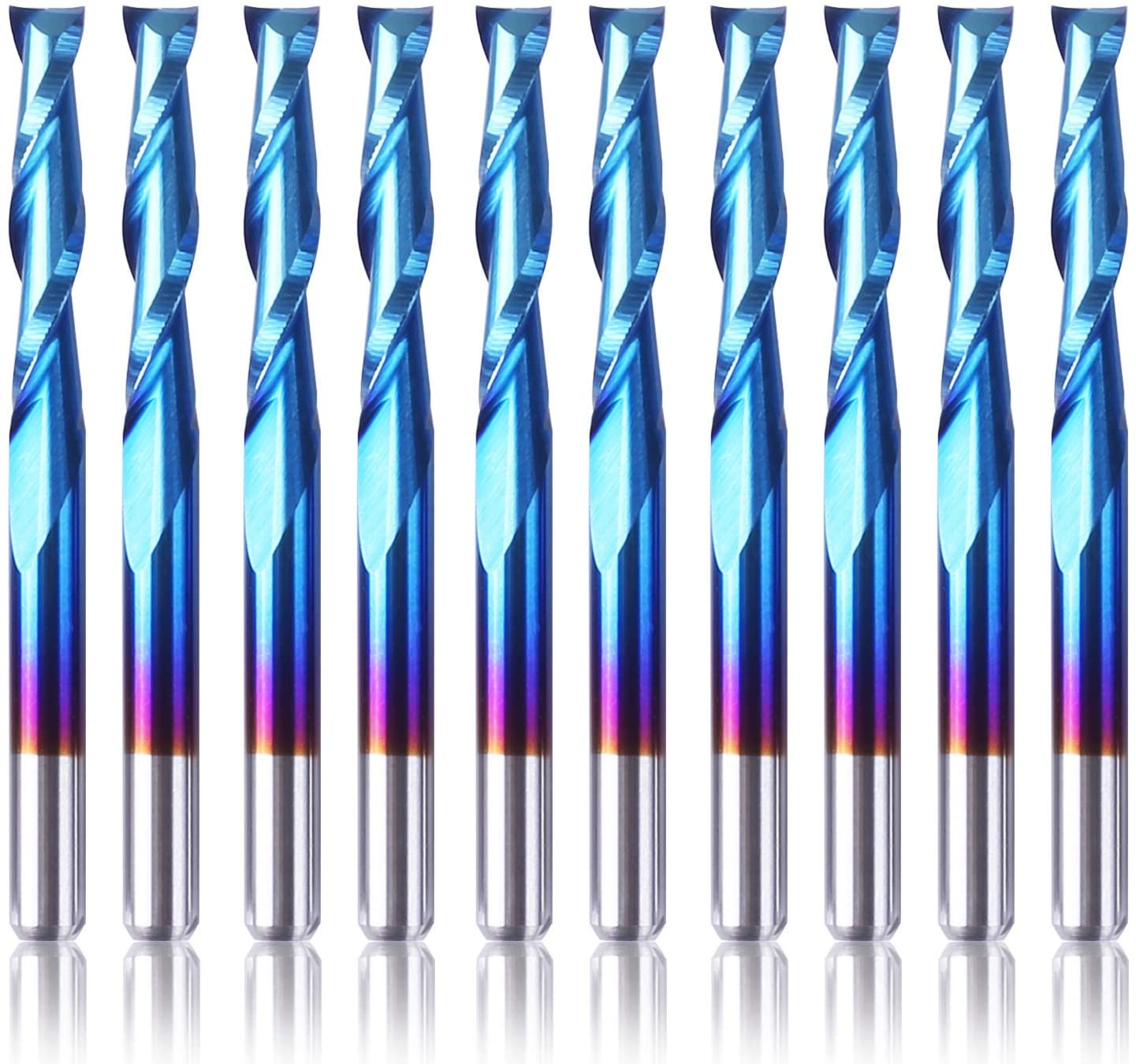 Drillpro-10pcs-3175mm-Shank-Nano-Blue-Coat-Flat-Nose-End-Mill-CNC-Router-Bits-18-Inch-Shank-Spiral-U-1720367-1