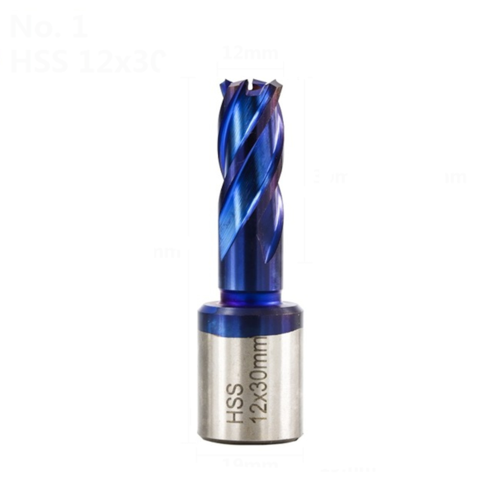 Drillpro-12-42mm-Cutting-Diameter-HSS-Hole-Opener-Core-Drill-Weldon-Shank-Nano-Blue-Coated-Annular-C-1806169-13