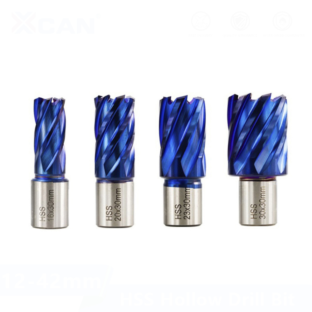 Drillpro-12-42mm-Cutting-Diameter-HSS-Hole-Opener-Core-Drill-Weldon-Shank-Nano-Blue-Coated-Annular-C-1806169-3