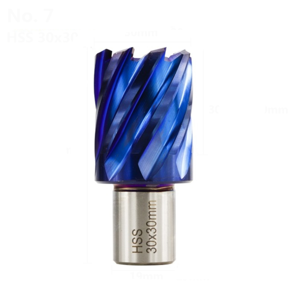 Drillpro-12-42mm-Cutting-Diameter-HSS-Hole-Opener-Core-Drill-Weldon-Shank-Nano-Blue-Coated-Annular-C-1806169-7