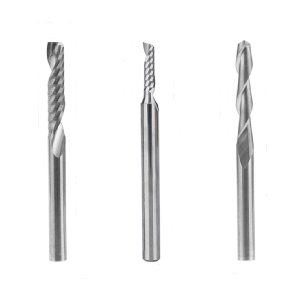 Drillpro-12Pcs-Carbide-Milling-Cutter-CNC-Milling-Cutter-SingleDouble-Flute-Tool-For-Nylon-Resin-ABS-1760384-4
