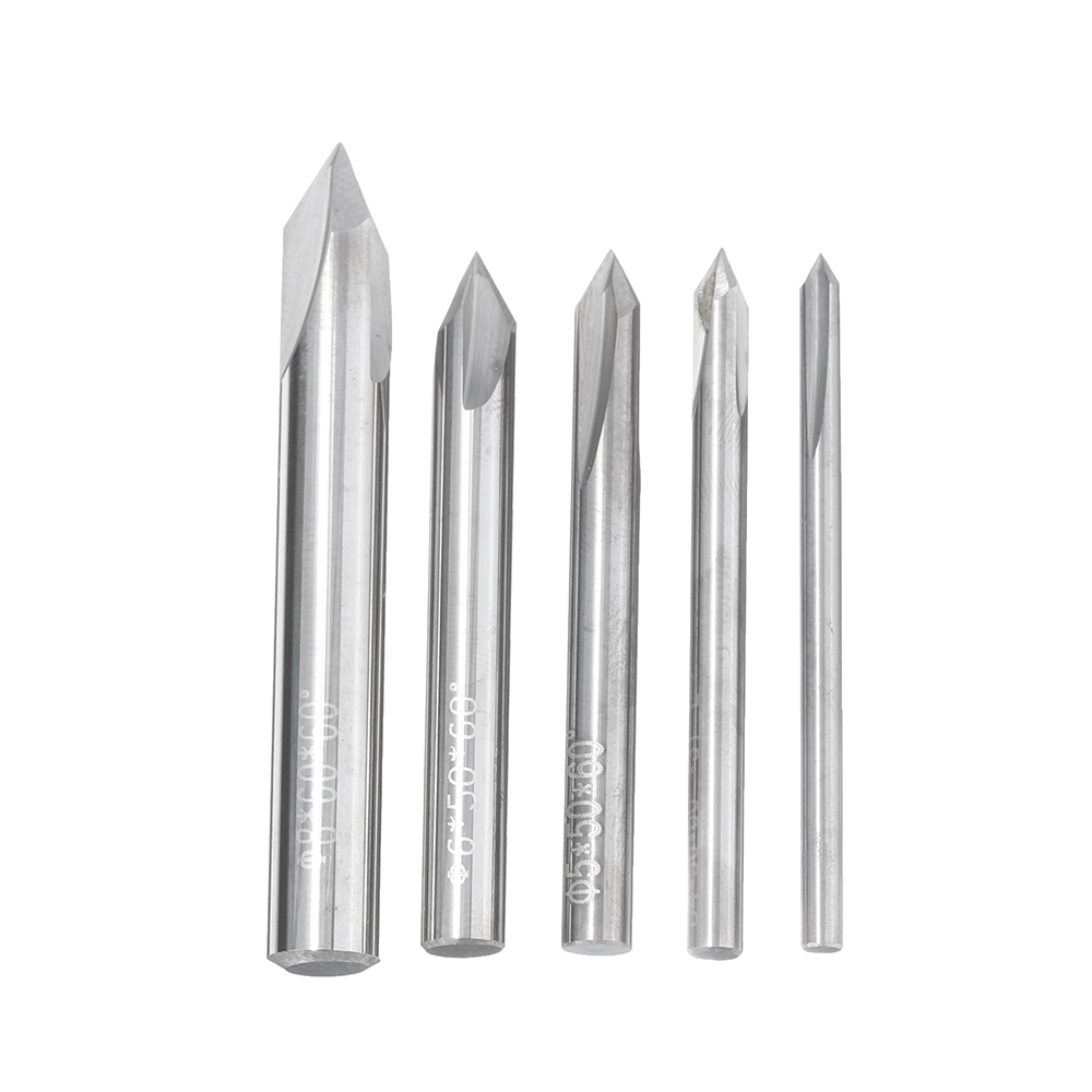 Drillpro-3-Flutes-60-Degree-Carbide-Chamfer-Mill-345678mm-Tungsten-Steel-Milling-Cutter-1560852-1