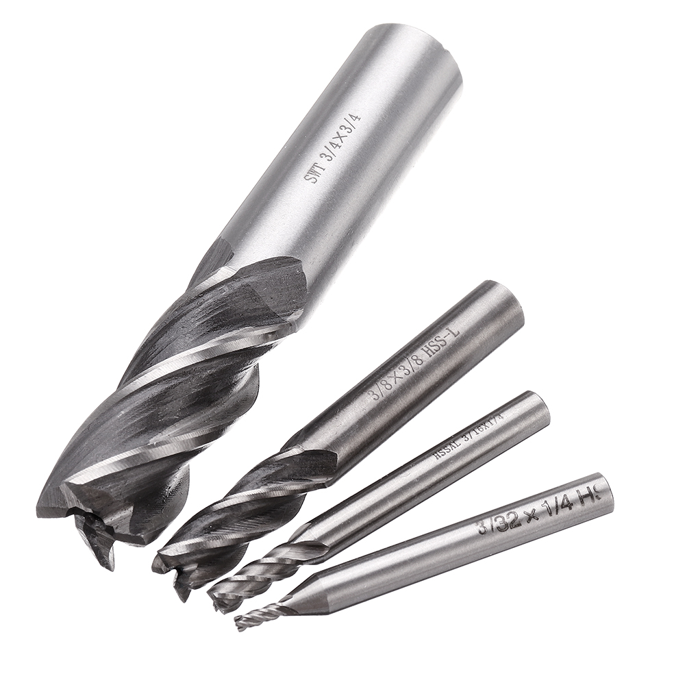 Drillpro-34-38-316-332-Inch-Imperial-Milling-Cutter-High-Speed-Steel-CNC-Cutter-Spiral-End-Mill-1624485-2