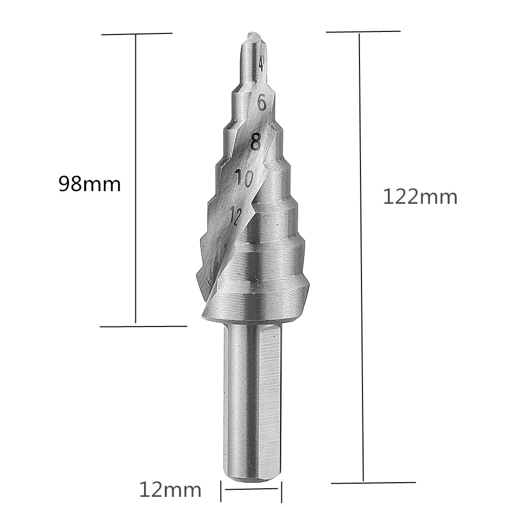 Drillpro-4-165mm-HSS-Step-Drill-Bit-High-Speed-Steel-Triangular-Handle-Spiral-Groove-Step-Drill-Bit-1558225-2