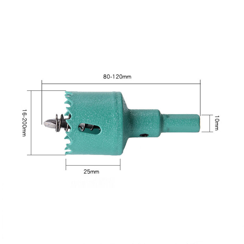 Drillpro-45-100mm-M42-HSS-Hole-Saw-Cutter-Aurora-Green-Metal-Tip-Drill-For-Aluminum-Iron-Wood-Drilli-1528777-1