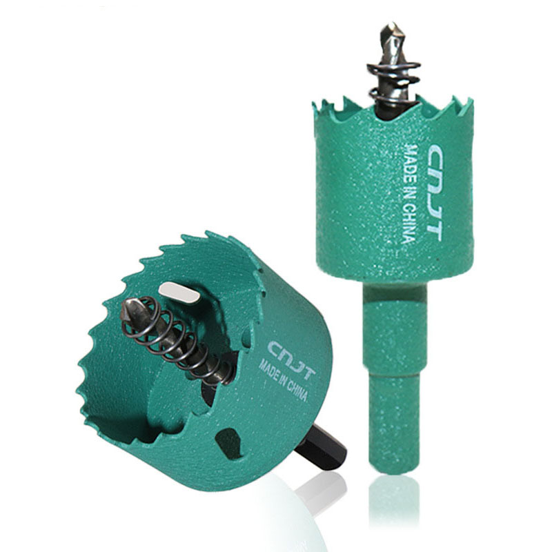 Drillpro-45-100mm-M42-HSS-Hole-Saw-Cutter-Aurora-Green-Metal-Tip-Drill-For-Aluminum-Iron-Wood-Drilli-1528777-2