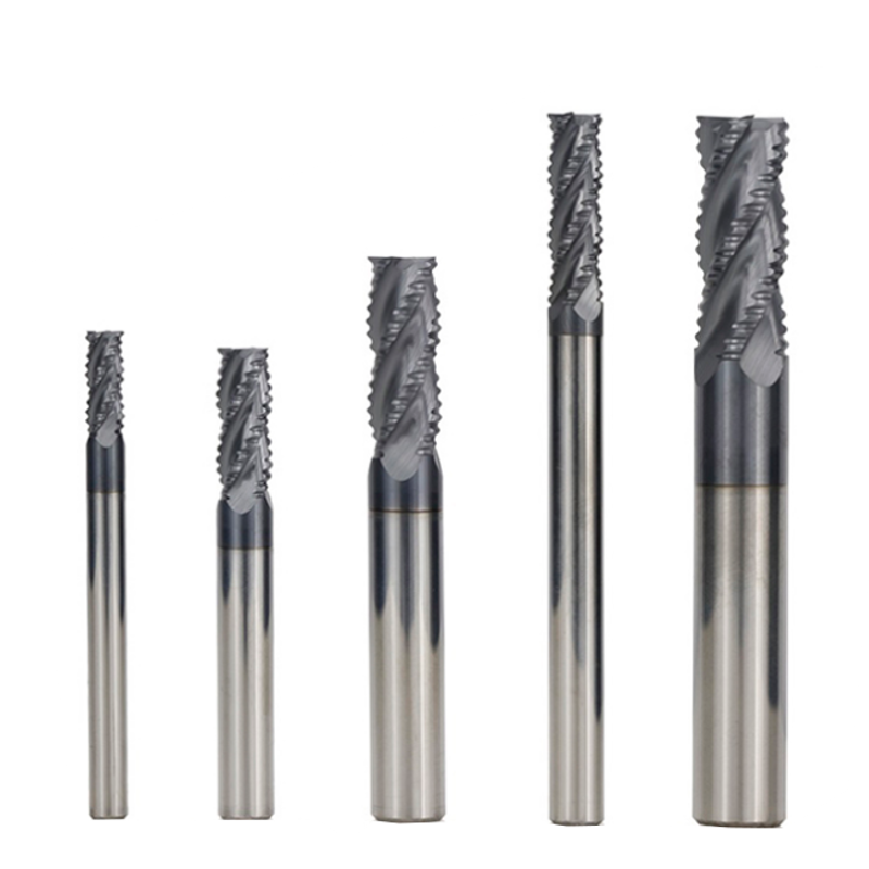 Drillpro-4681012mm-Tungsten-Carbide-HRC55-Roughing-End-Mill-4-Flute-Spiral-CNC-Router-Bit-TiAIN-Coat-1719172-1