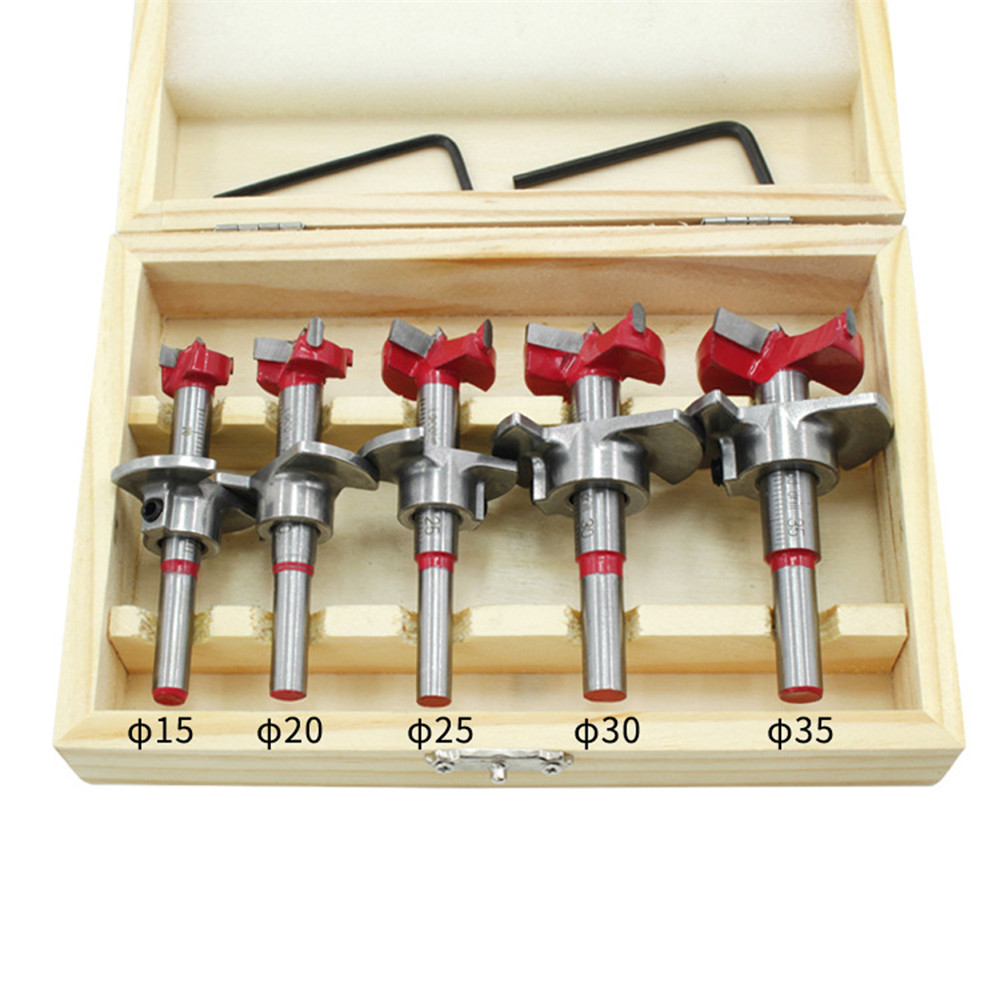 Drillpro-5Pcs-Forstner-Drill-Bit-Set-15-20-25-30-35mm-Wood-Auger-Cutter-Hexagon-Wrench-Woodworking-H-1547619-1