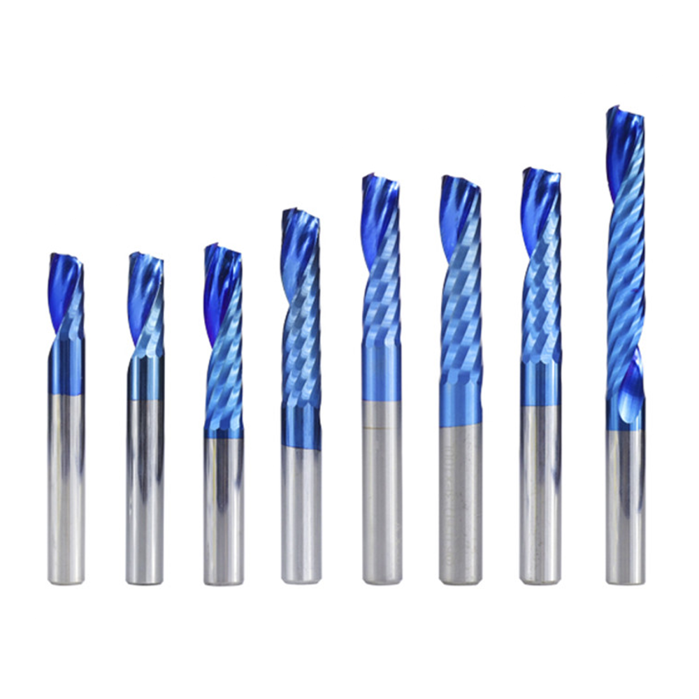 Drillpro-6mm-Shank-1-Flute-Spiral-End-Mill-Carbide-End-Mill-Blue-Nano-Coating-CNC-Router-Bit-Single--1721127-1