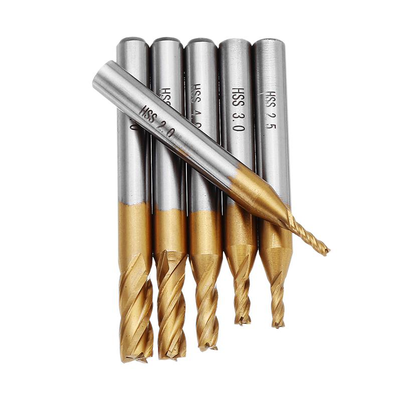 Drillpro-6pcs-2-6mm-Titanium-Coating-HSS-4-Flute-End-Mill-Cutter-6mm-Shank-CNC-Drill-Bit-Set-1278666-2