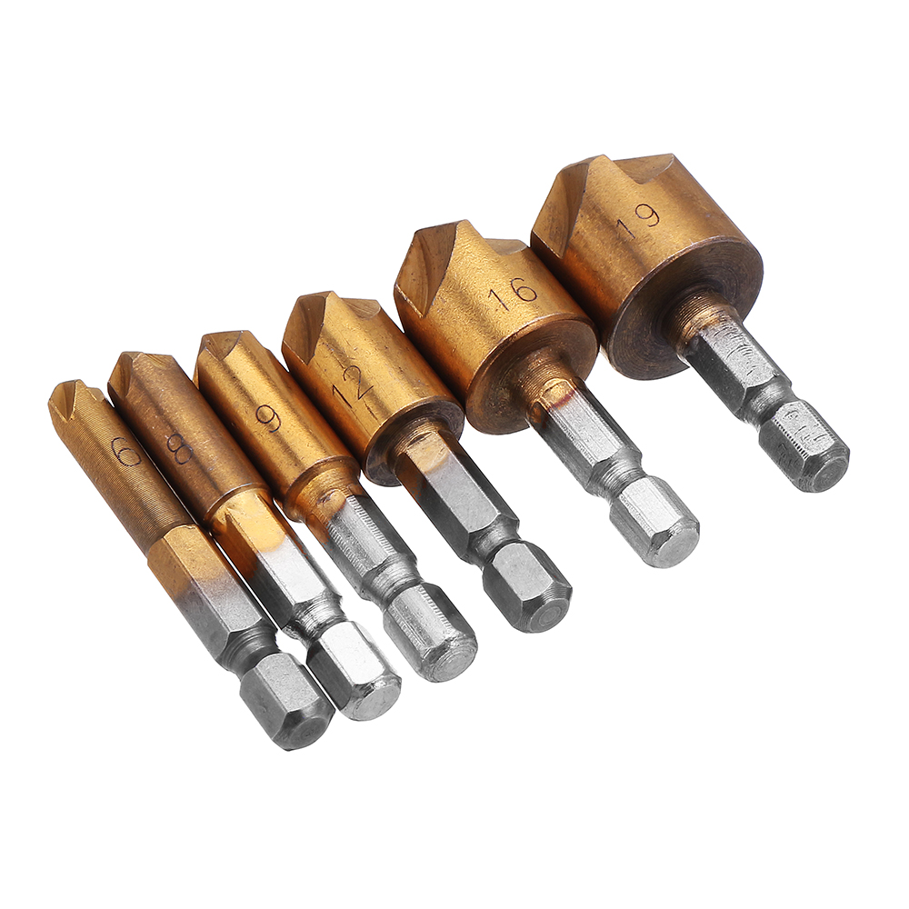 Drillpro-6pcs-6-19mm-82-Degree-5-Flute-Titanium-Chamfering-Cutter-Hex-Shank-Countersink-Drill-Bit-1343610-2