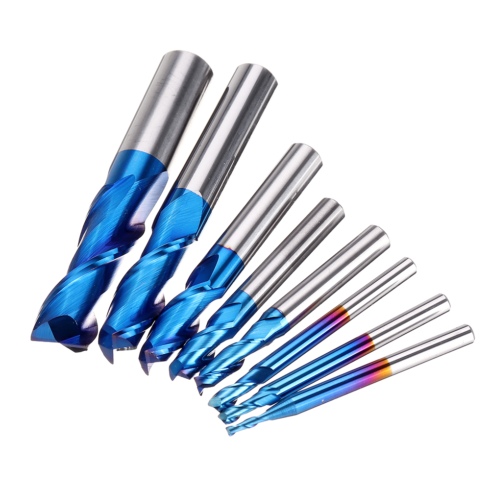 Drillpro-8PCS-HRC55-Blue-Nano-Tungsten-Carbide-2-Flute-End-Mill-Set-R1-R6-Milling-Cutter-CNC-Router--1624153-2