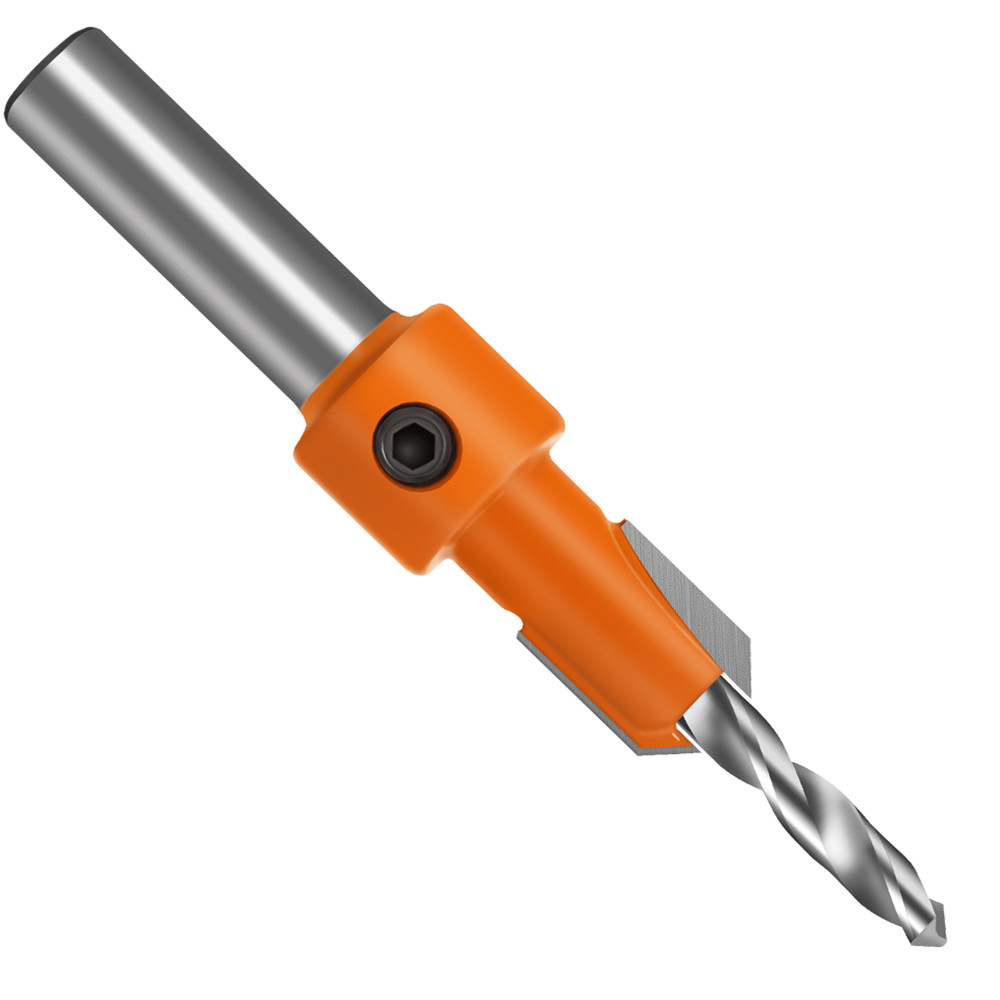 Drillpro-8mm-Shank-HSS-Woodworking-Countersink-Drill-Router-Bit-28x8-to-4x10mm-Carbide-Tip-Screw-Ext-1715814-4