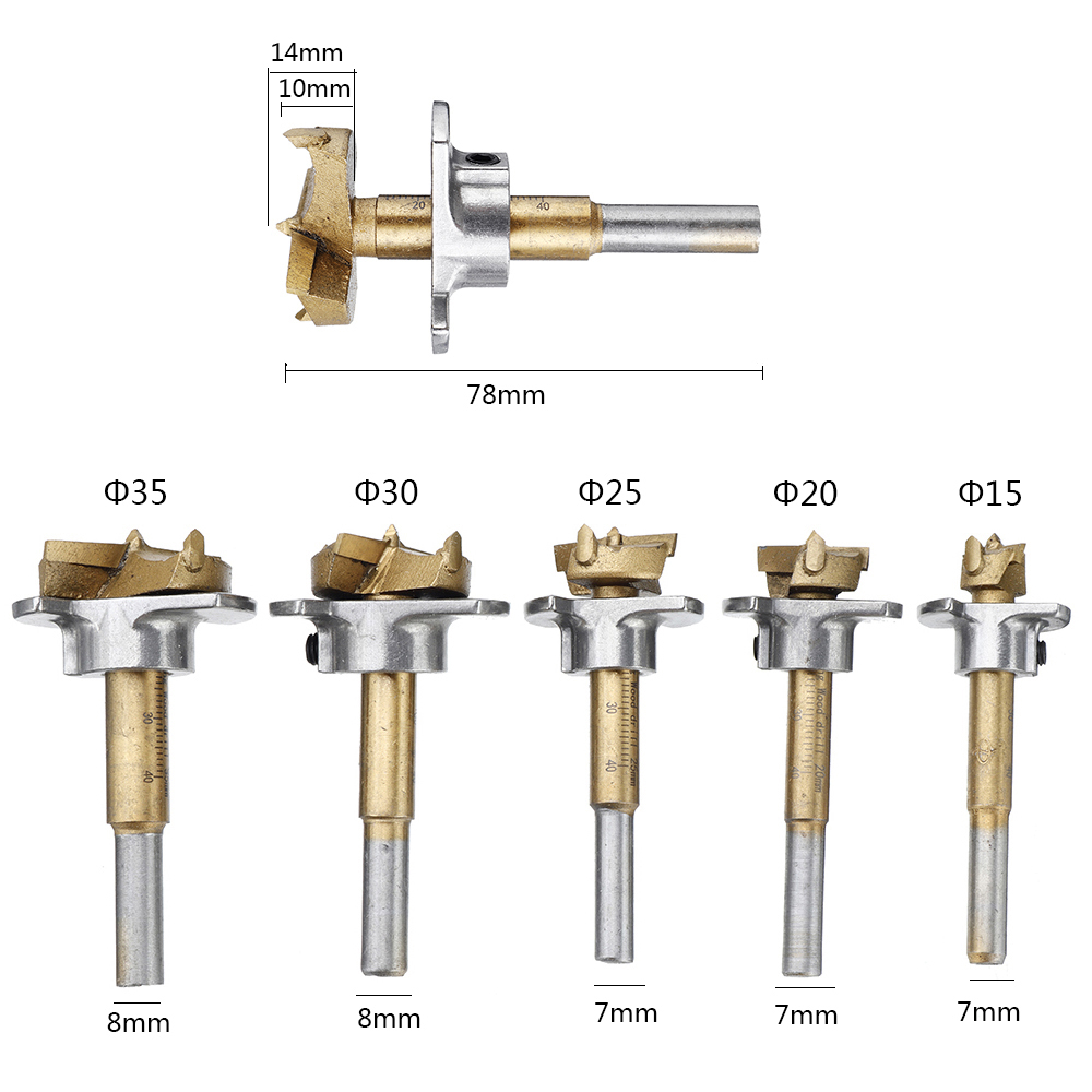 Drillpro-Adjustable-5PCS-1520253035mm-Forstner-Drill-Bit-Set-Titanium-Coating-Wood-Auger-Cutter-Wood-1735343-4