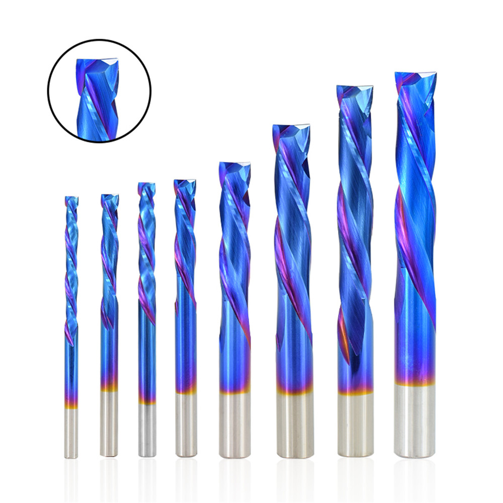 Drillpro-Carbide-2-Flute-Up-Down-Milling-Cutter-6mm-Shank-Blue-Nano-Coating-CNC-Router-Bit-2-Flute-E-1728219-1