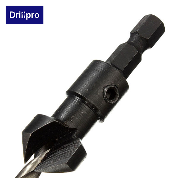 Drillpro-DB-C2-4pcs-Carpentry-Countersink-Drill-Bit-Set-Wood-Working-Tools-961908-8