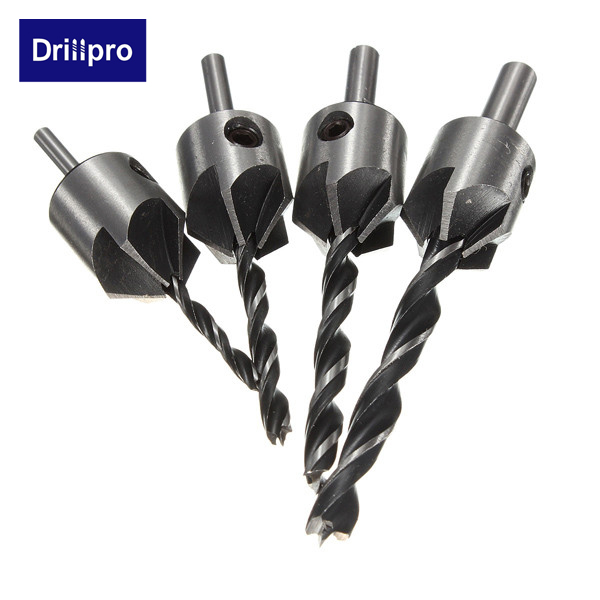 Drillpro-DB-C3-4pcs-5-Flute-Countersink-Drill-Bits-Reamer-Woodworking-Chamfer-3mm-6mm-955477-3