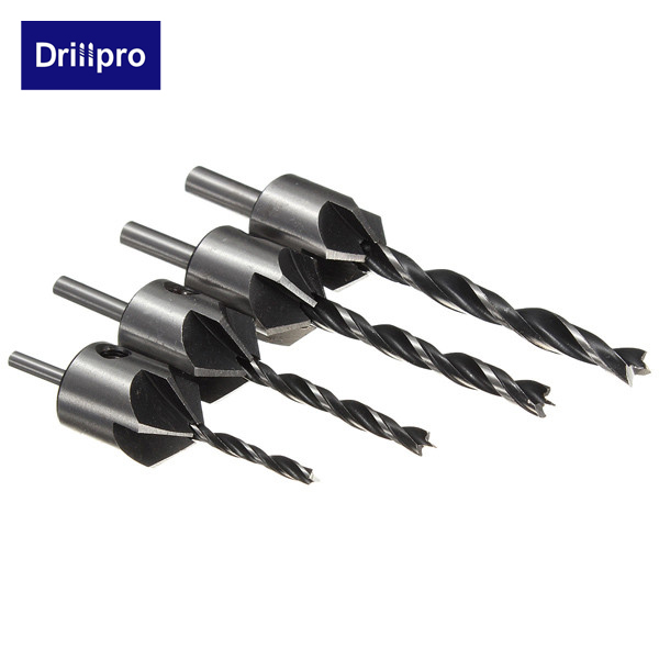 Drillpro-DB-C3-4pcs-5-Flute-Countersink-Drill-Bits-Reamer-Woodworking-Chamfer-3mm-6mm-955477-5