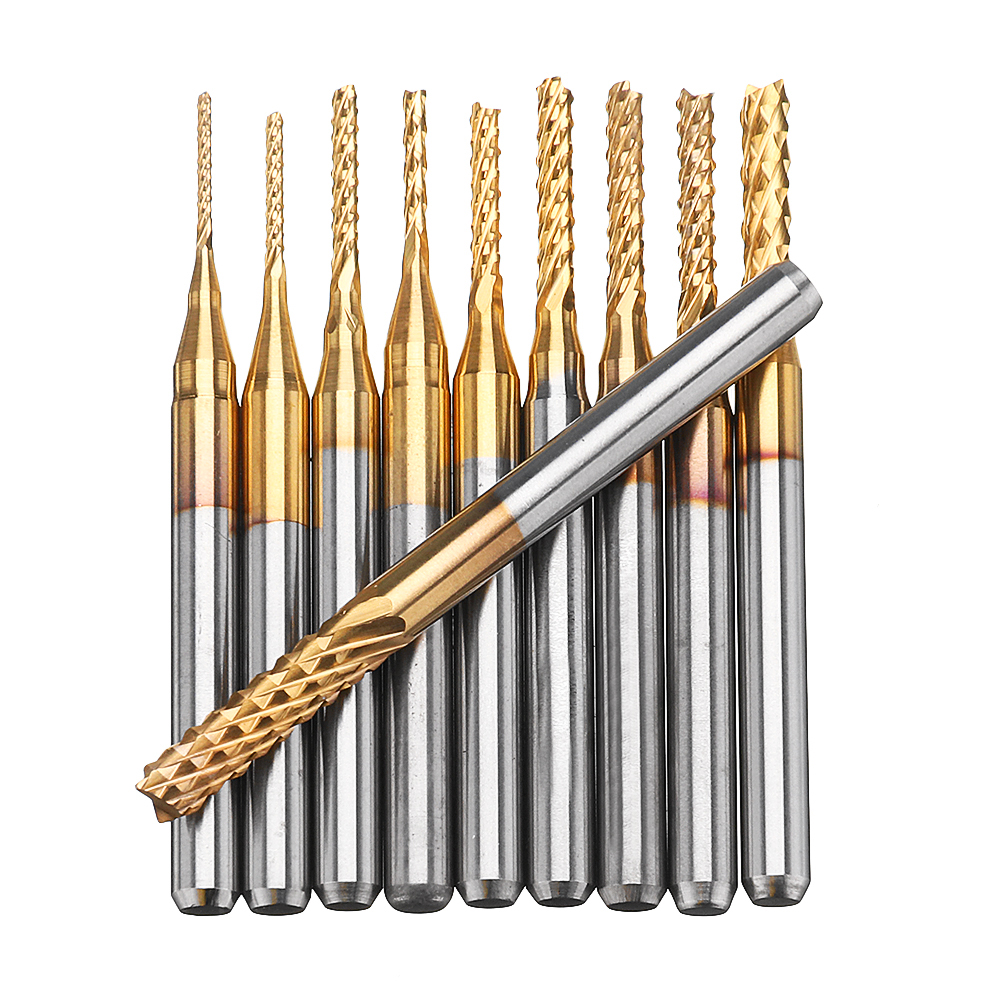 Drillpro-DB-M1-10Pcs-08-3mm-Titanium-Coated-Engraving-Milling-Cutter-Carbide-Bits-1065101-2