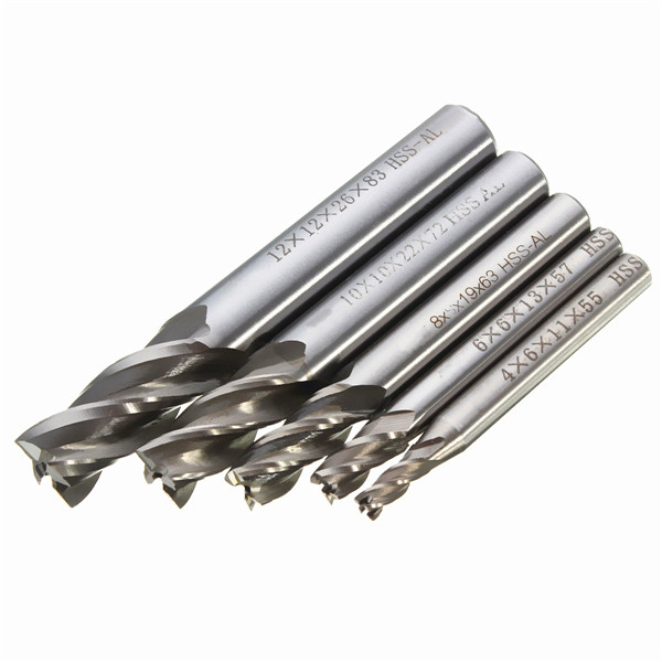 Drillpro-DB-M2-5pcs-4681012mm-4-Flute-End-Mill-Cutter-HSS-Straight-Shank-Drill-Bits-995505-3